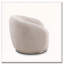 Fauteuil d'appoint pivotant rembourré Boucle-1733872565