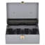 Boîte à espèces, 5 compartiments, 11-3/8 po x 7-1/2 po x3-3/8 po, gris