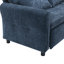 Canapé convertible 2 en 1 avec fauteuil inclinable réversible et lit escamotable, idéal pour les salons modernes, bleu-944841677