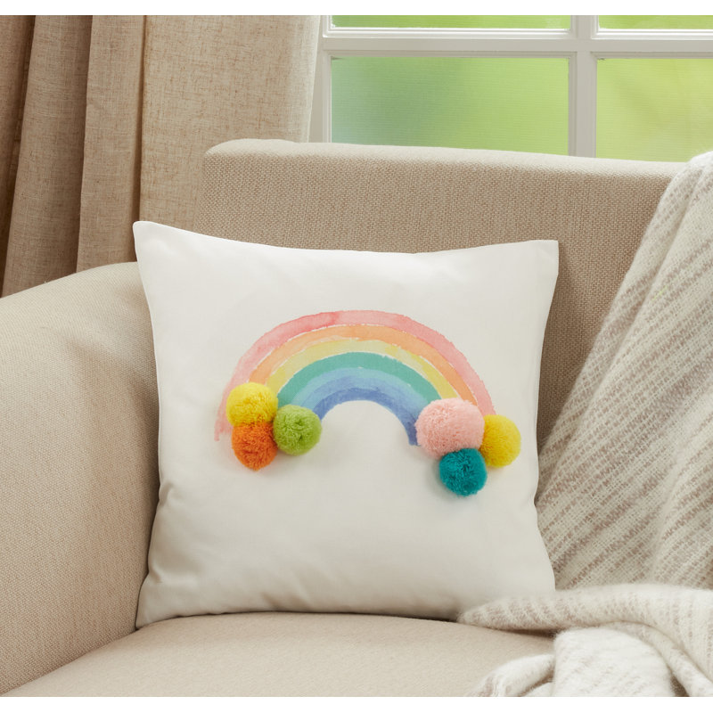 Avery Quinn Collection Pom-poms Throw Pillow