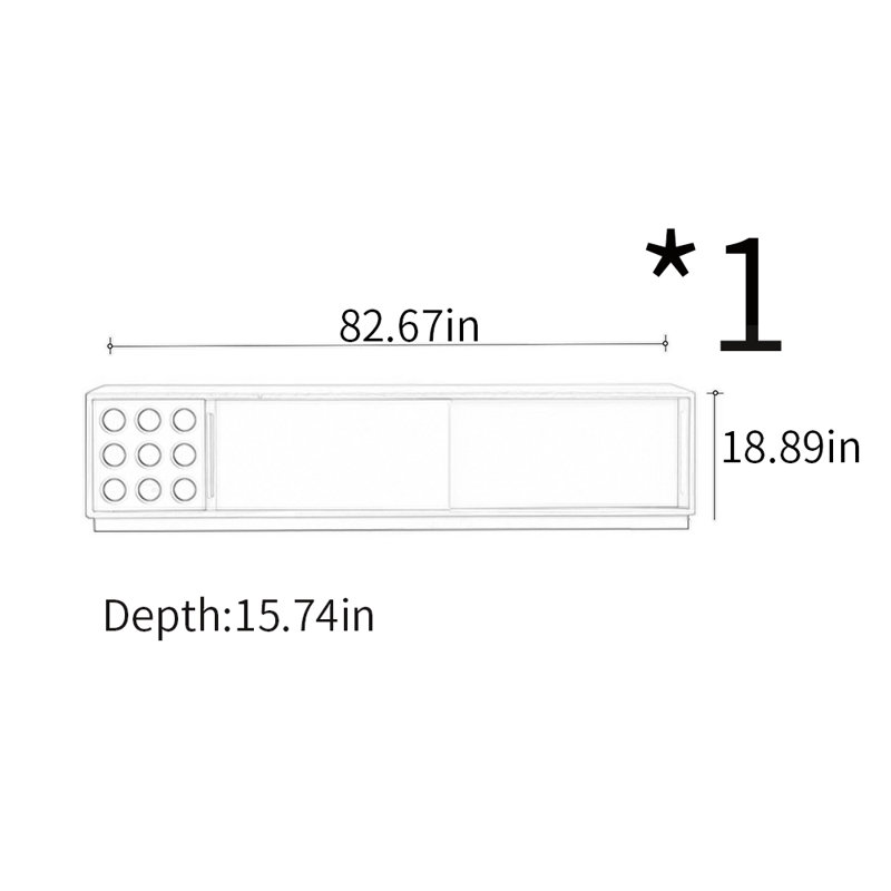 Modern minimalist style TV stand