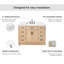 Tidworth 48'' Solid Wood Single Bathroom Vanity with 1.5'' Carrara Quartz Top Sink-761863593-739563218