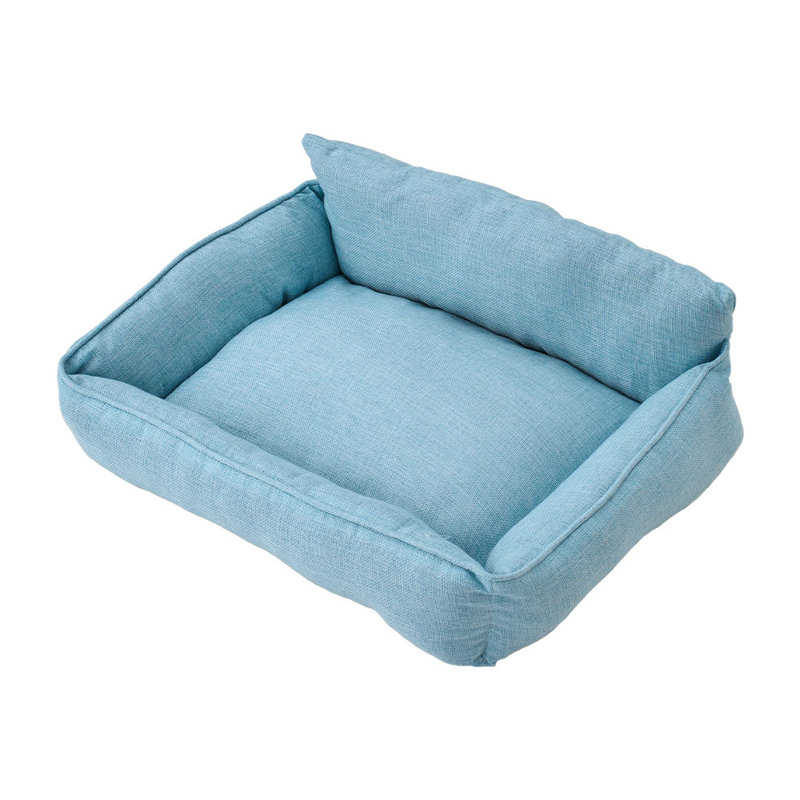 Polyester Pet Bed, Blue, 21cm H x 55cm W x 41cm D