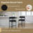 28" Boucle Upholstered Metal Counter Stool Set Of 2-1794319870-1794319868