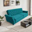 Streator 3 Seater Velvet Sofa Bed-878943893