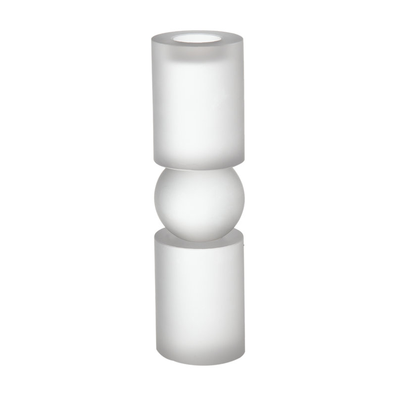 D3.1x7.1" Palisade Small Glass Candle Holder, 7.1'' H X 3.1'' W X 3.1'' D