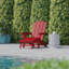 Chaise Adirondack en plastique toutes saisons avec repose-pieds Ayleah-207383498