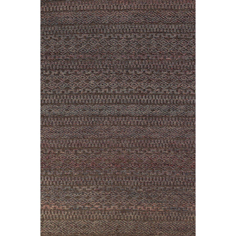 Tapis brun marocain indien 5 x 8