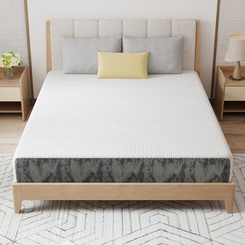 Matelas en mousse viscoélastique gélifiée de refroidissement moyen de 8 po dans une boîte, confort soulageant la pression, certifié CertiPUR-US