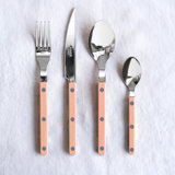 Bistrot Solid 4 - Piece Stainless Steel Flatware Set - Service for 1