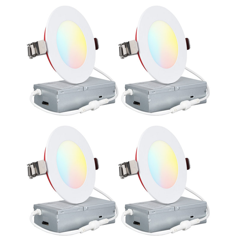 4.13'' Dimmable Fire Rated 2 Hour Ultra-Thin LED Recessed Light Recessed Lighting Kit, UL263&ETL