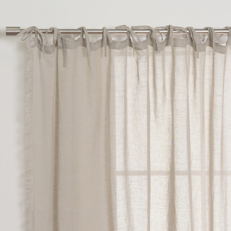 Millwright Sheer Curtain, Natural, 52" W x 96" L