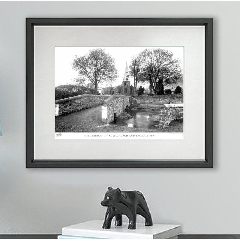 Swimbridge, St James Church And Bridge C1950 by Francis Frith - Single Picture Frame Print, 28cm H x 36cm W x 2.3cm D