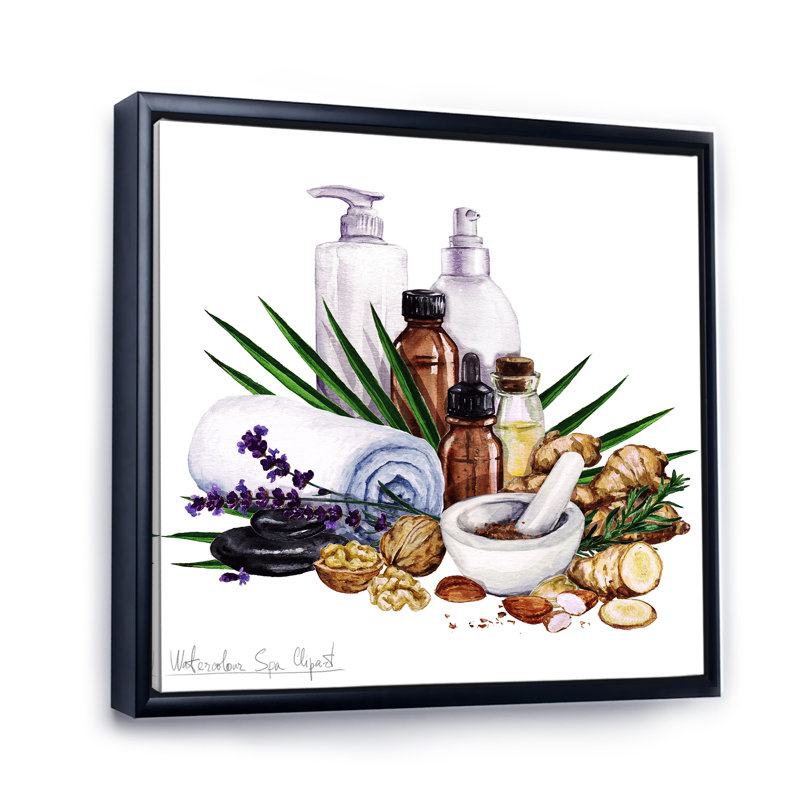 Spa and Bathroom Relax Collection - œuvre d'art moderne et contemporaine sur toile, H 16 po x l 16 po x P 1 po