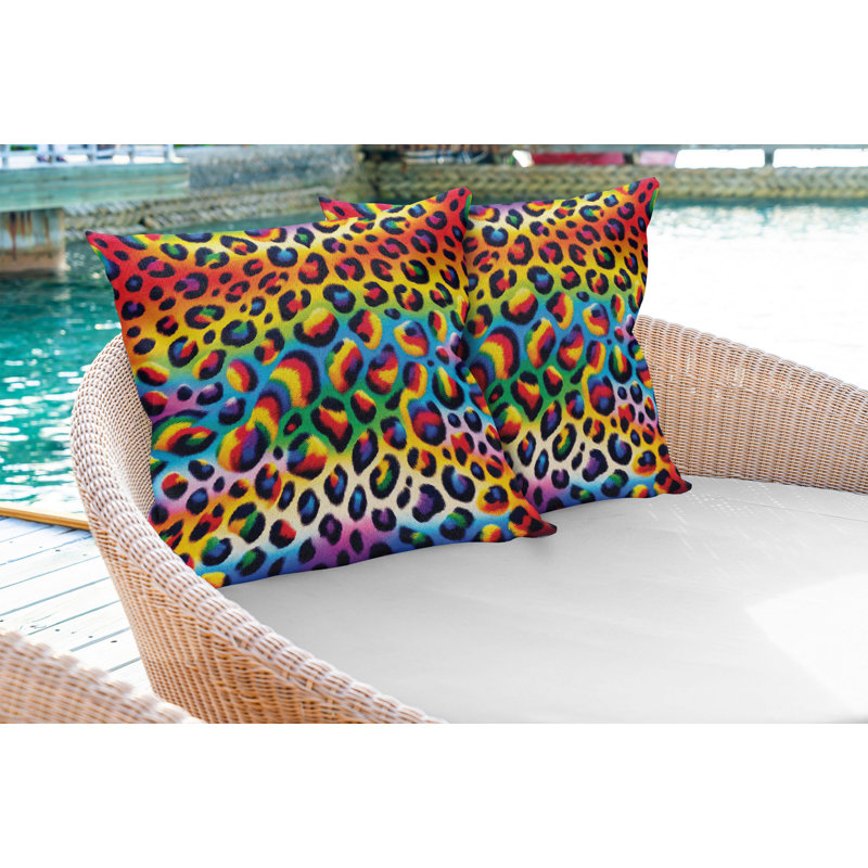 Fabric Reversible Throw Pillow, 16"H x 16"W, Square