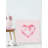 Margarida Blurry Heart Print on Wrapped Canvas-1543170932