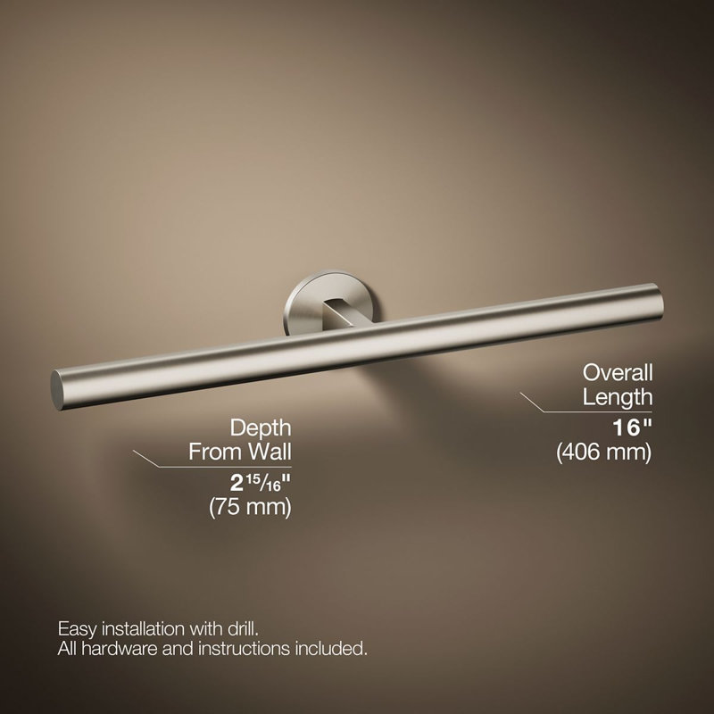 Components™ Double Towel Arm, Vibrant Brushed Nickel