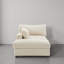 Chaise longue rembourrée en fausse fourrure de lapin blanche avec accoudoirs et coussin-2003802469-2017059311-2003802470