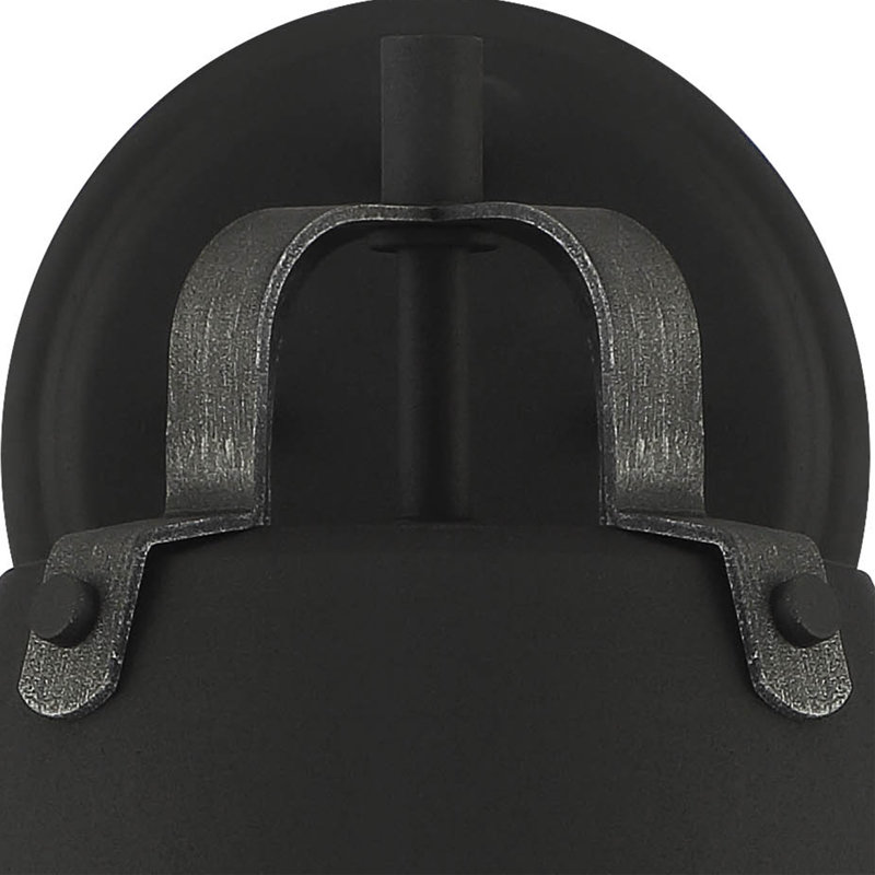 Steel Wall Light, 9" H x 9" W x 8.25" D