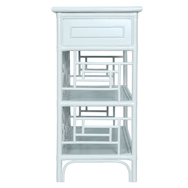 Chippendale End Table, Light Blue