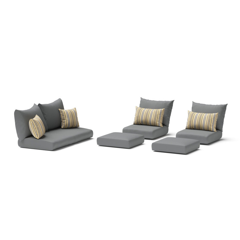 Outdoor Sunbrella Cushion Cover, Charcoal Grey Sunbrella®