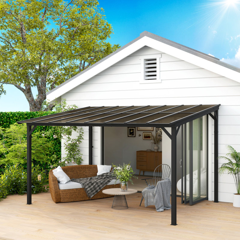 Aluminum Pergola, 258cm H x 428cm W x 294cm D