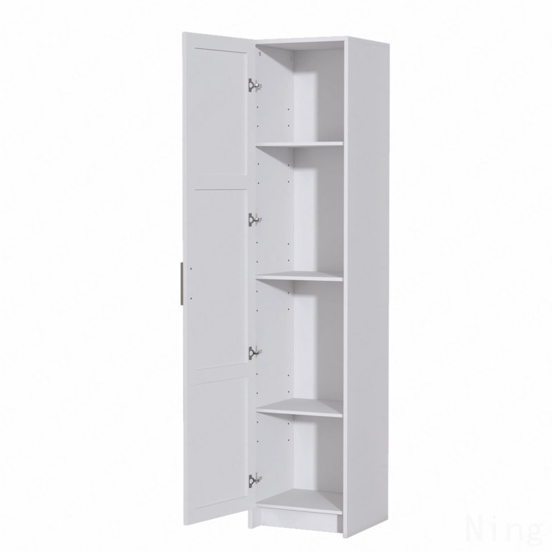 Armoire de rangement étroite de 70,87 po de hauteur avec 3 tablettes réglables pour le salon / cuisine / buanderie / chambre à coucher
