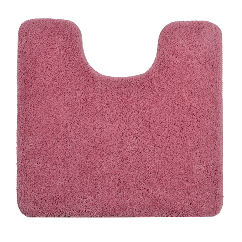 Joyce Microfibre U-Shape Pedestal Mat, Rose