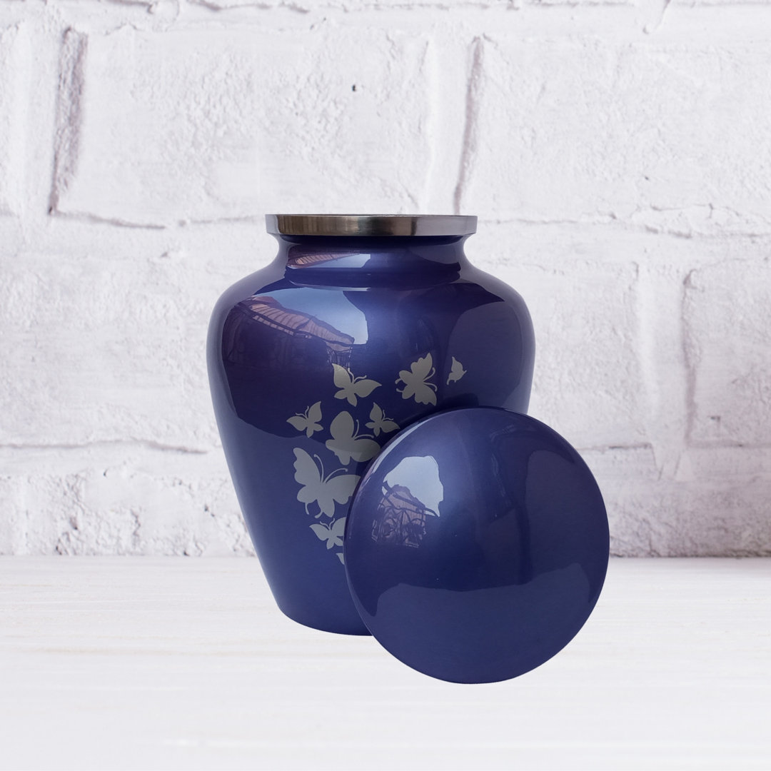 Handmade Butterfly Cremation Urn East Urban Home