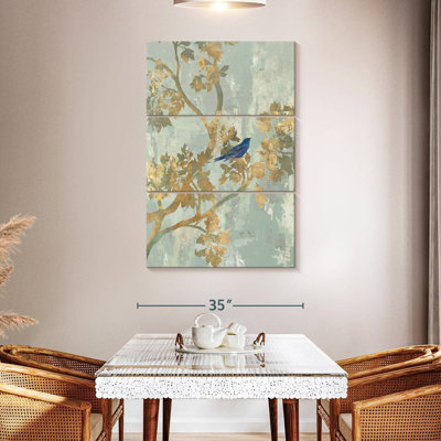 Brampt Perching Blue Bird