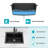 Black Granite Composite Drop In Single Bowl Kitchen Sink, Quartz, 25" X 22" X 9.65" | Gift Idea