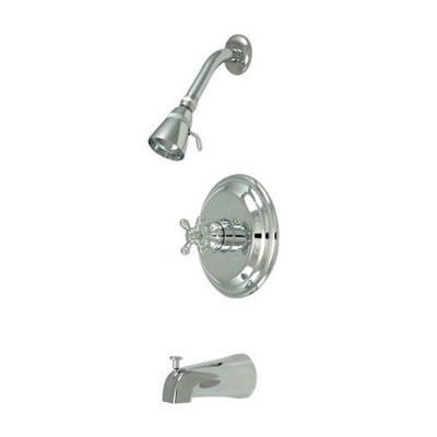 Metropolitan Diverter Tub and Shower Faucet with Rough-in Valve
