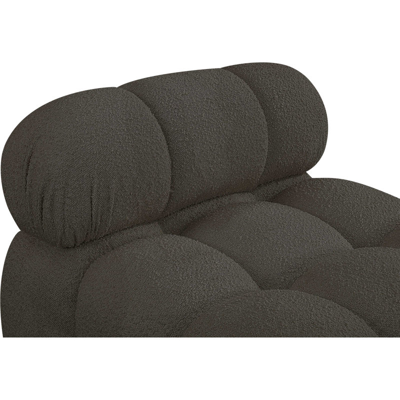 Ames 34 Wide, Brown Boucle Fabric