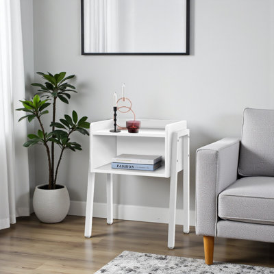 Fraizer White Accent Table