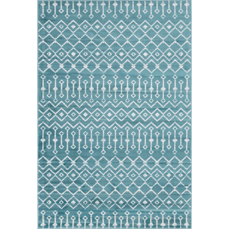 Avtepe Geometric Indoor Rug, Rectangle 6'1" x 9'