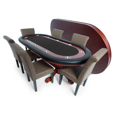96 Knight #70 Plus Poker Table with Racetrack Diamond Speed Cloth Cup  Holders