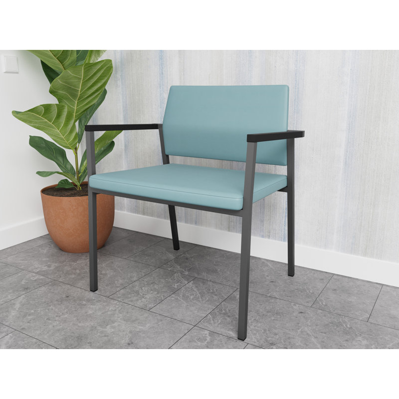 Fauteuil de réception Avon Rx, Vinyle Sentry Channel, Gris anthracite
