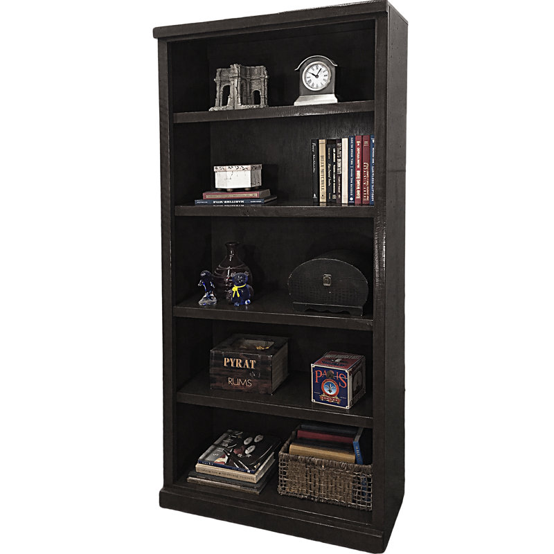 Irie Bookcase, Rustic Antique Black