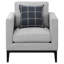 Fauteuil d'appoint Jared gris clair