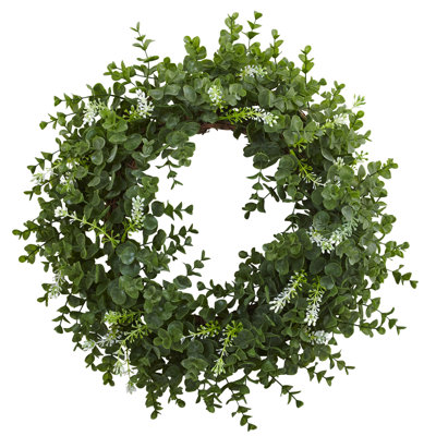 Faux Eucalyptus 18'' Wreath