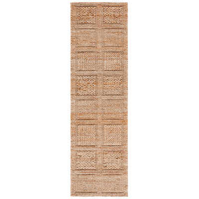 Natural Fiber Pit Loomed Jute Plaid Rug