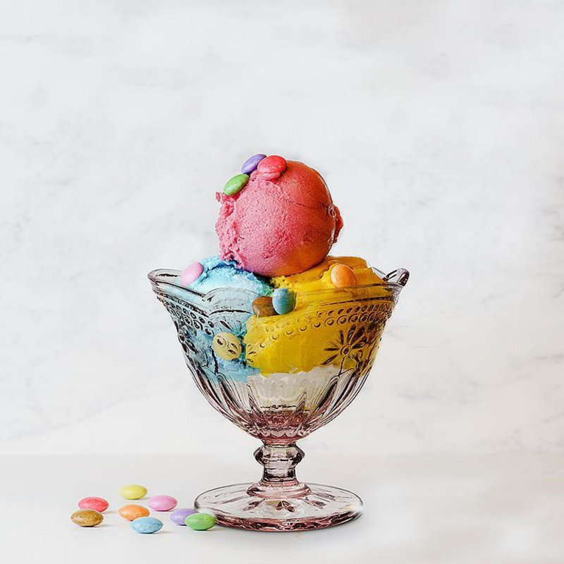 Flower Pedestal Dessert Bowl