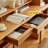 Simple Durable Cherry Wood Narrow Writing Desk-858982199