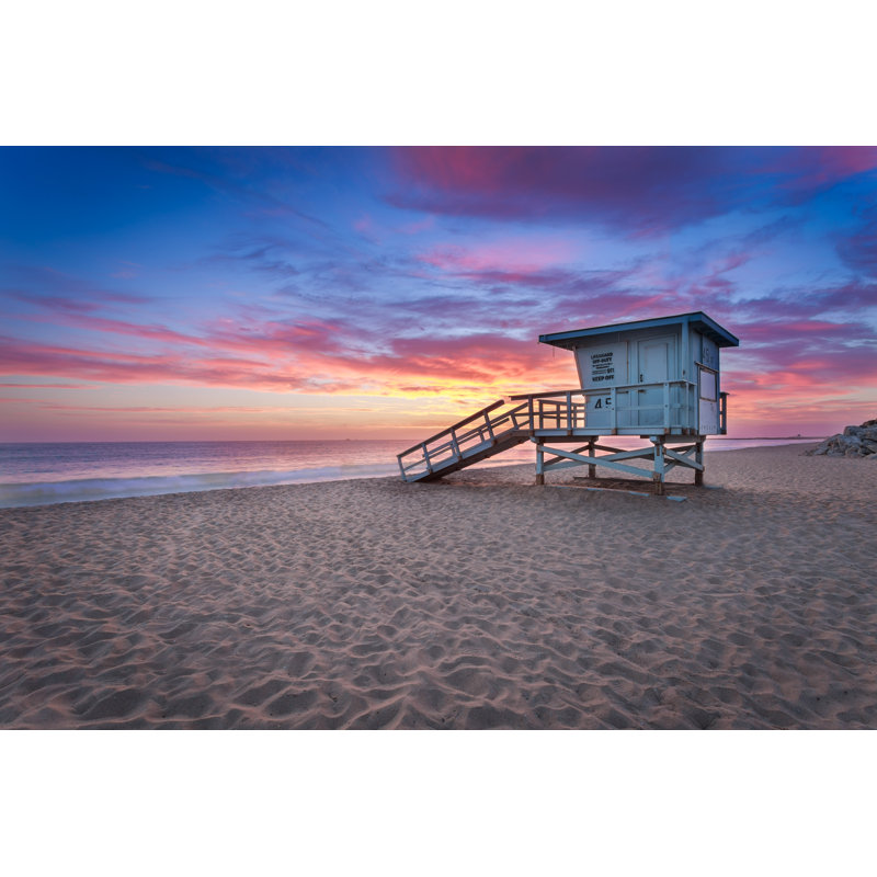 Beach At Sunset by Dansolomonphoto - Wrapped Canvas Print, 20cm H x 30cm W x 3.8cm D