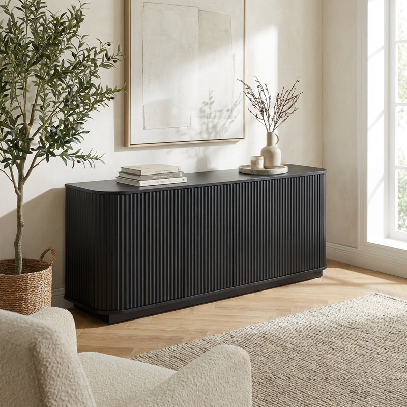 Meuble télé avec portes à ressorts pour salon Modern Kitchen