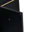 Meuble-lavabo mural de 122 cm (48 po) en châtaignier noir avec lavabo et tablette de rangement, charnières à fermeture douce, tablette de rangement, lavabo en résine épaisse, style moderne.