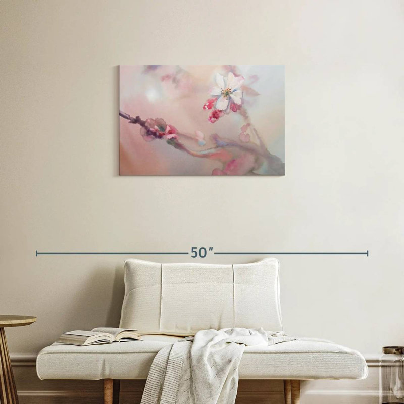 Harnek Sakura en fleurs au printemps, H 20 po x l 30 po