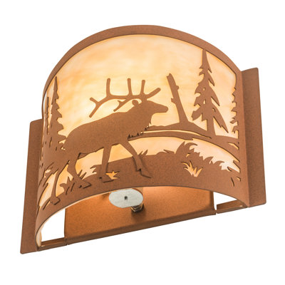 Rustic Lodge 1 - Light Flush Mounted Sconce