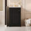 Armoire de rangement pour salle de bain avec lavabo en céramique et tablette réglable pour espaces compacts-118547494