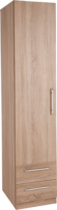 Halstead 1 Door Manufactured Wood Wardrobe